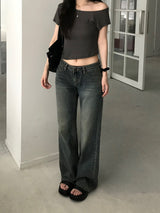 Nive Low-Rise Denim Pants (one color)