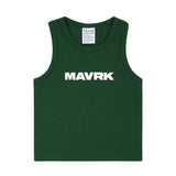 M Logo Crop Sleeveless Green
