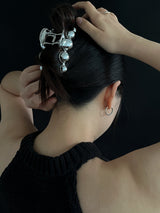 ヘアクリップ スチール ブラック