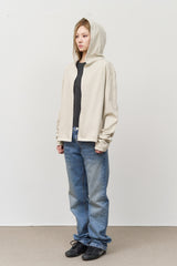 Venis Pigment Cropped Zip Hoodie