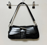 [HOT ITEM♥] 3WAY Y2K SHOULDER CROSS CLUTCH LEATHER MINI KITSCH BAG – BLACK