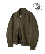 87-STAN009 [Vegan Suede] Standard Blouson Suede Jacket KHAKI
