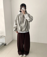 Angel Wing Star Pocket Embroidery Wide Banding Pants
