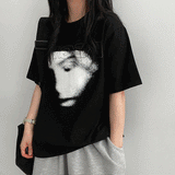 Penru vintage printed short-sleeved shirt