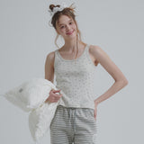 Floral Sleeveless (Grey)