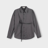 タップバックルベルトシャツ(3 colors)