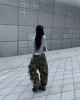 Line printing pants (2colors)