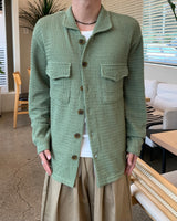 ニットシャツカーディガン