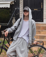 Jet Overfit Pile Hood Zip-Up