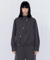 DRAWSTRING TRACK JACKET