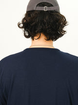 ROR ヘンリーネックレイヤードクロップTシャツ