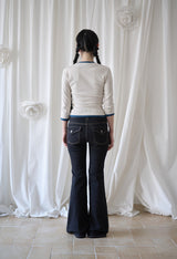 MINI DOT TRIM T IVORY