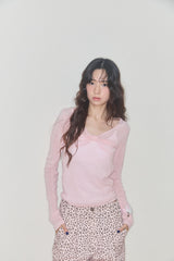 シェリーリボンベルベットトップ (PINK)