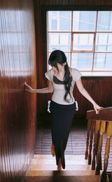 [MADE] Blanche Lace Long Skirt