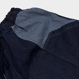 stripe patch denim pants_blue