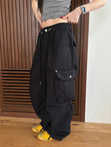 [Unisex]ダーツカーゴワイドパンツ(2color)