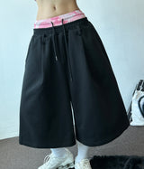 Starlight Camo Patch Sagging Bermuda Shorts 2color
