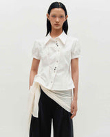 Layered Wrap Tie _ IVORY