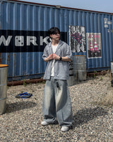 Clear Balloon Denim Pants