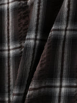 Bear Wrinkle Check Hood Shirt