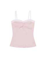 LACE SLEEVELESS- PINK