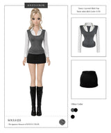 Nancy Layered Shirt Top (2color)