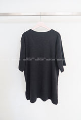 ピーチナッピングスリットインナーボクシーショートスリーブTシャツ