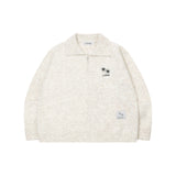 ダイナカラーネックニットジップアップ (3Color)