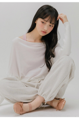 OFF SHOULDER KNIT TOP (IVORY)