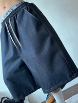 BASIC STITCH WIDE 7 8 ロングバミューダ 🖤💙2COLOR