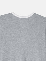 ワッフルカラーマッチングフィンガーホールラウンド長袖Tシャツ