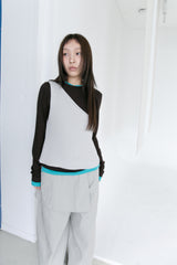 one shoulder sleeveless top(4colors)