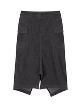ソフト ポケット スカート(GREY)