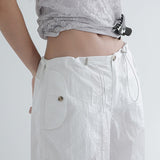 [Karant] Satin Nylon String Parachute Pants - 2 Colors