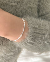 Sparkle pearl bracelet (silver)