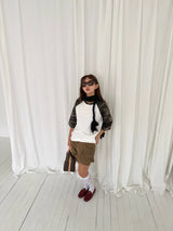 Camo raglan sleeve T
