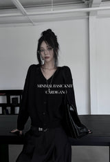 minimal basic knit cardigan (2color)
