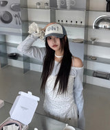 Lace Mini Star T-shirt_white