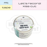 Let's record! kiss-cut