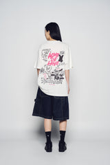 25SS ALIEN UNIVERSE SHORT SLEEVE T-SHIRT CREAM