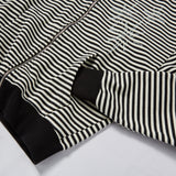 Untitled Starrynight Small Stripe Hood Zip Up Black White