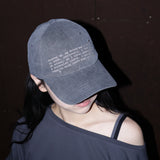 Little-dreamer washed ball cap_charcoal