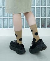 [3PACK] 1507 UNISEX DOT BASIC SOCKS - big dot white colorpack