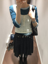 YWD STUDDED WALLET BELT (1color)