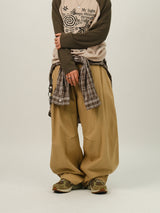 AND Pin-tuck Balloon Pants