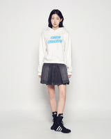 25FW WOMAN クラウドフォントクロップフーディー クリーム