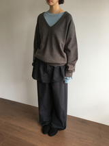 アンコール ウール Vネック ニット (5color)