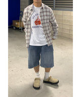[1+1] Denim Carpenter Bermuda Shorts