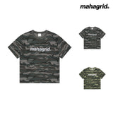 カモ パターン ベーシック ロゴ クロップ Tシャツ グリーン