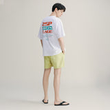 25P バックプリンティング レトロ ネオン 半袖Tシャツ 25B41307WH